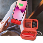 Portable Charger Case for Mini Power Bank, Hard Shell Travel Storage Bag with Cable Pocket