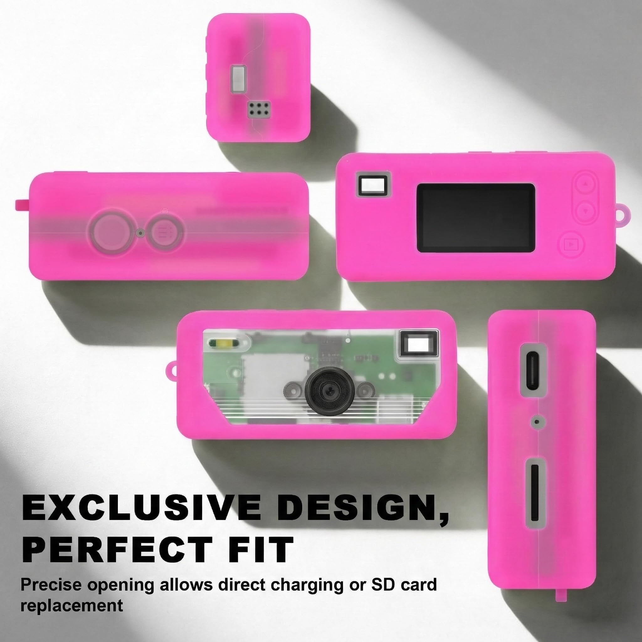 Silicone Case for Kodak Charmera Keychain Camera – Cute Protective Cover for Mini Digital Camera