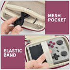 Retro Handheld Console Carrying Case for R36S / RG353V / RG353VS – Shockproof Travel Storage Bag