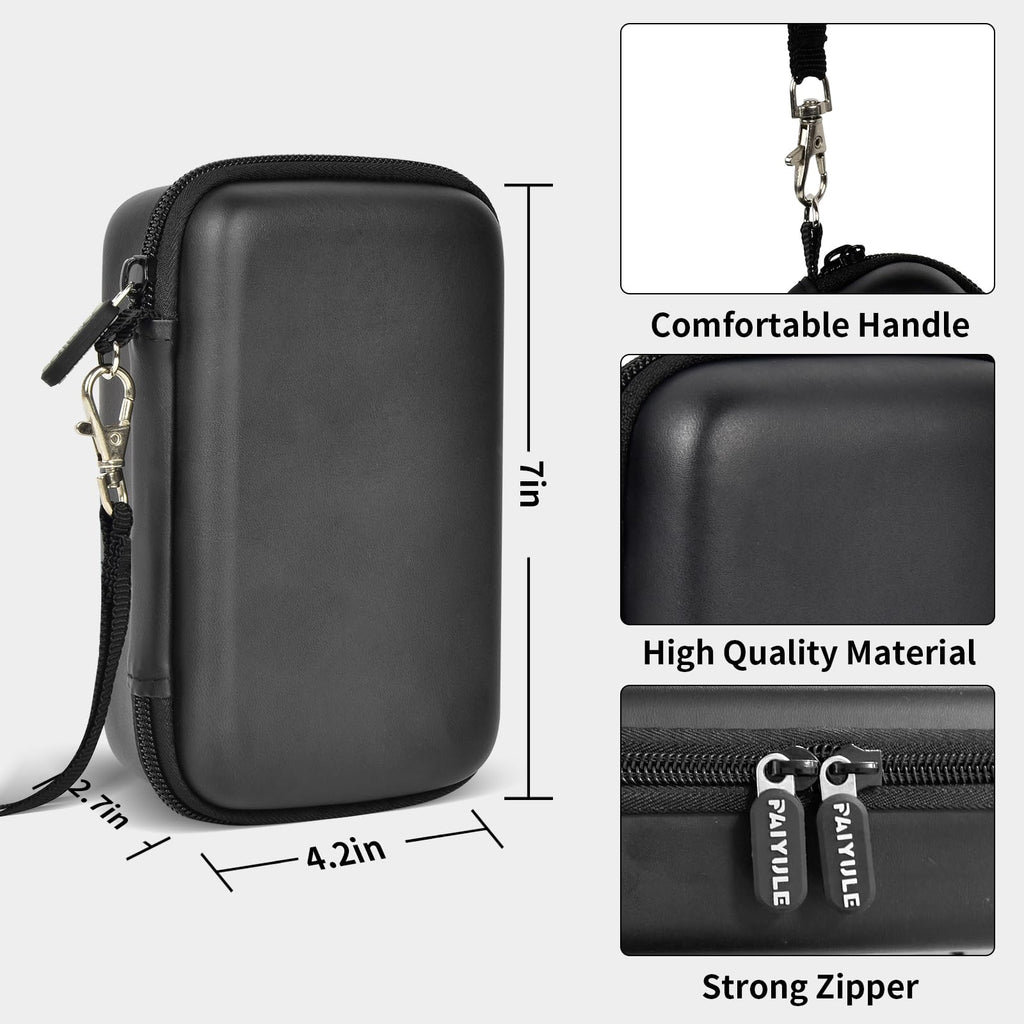 Retro Handheld Console Carrying Case for R36S / RG353V / RG353VS – Shockproof Travel Storage Bag
