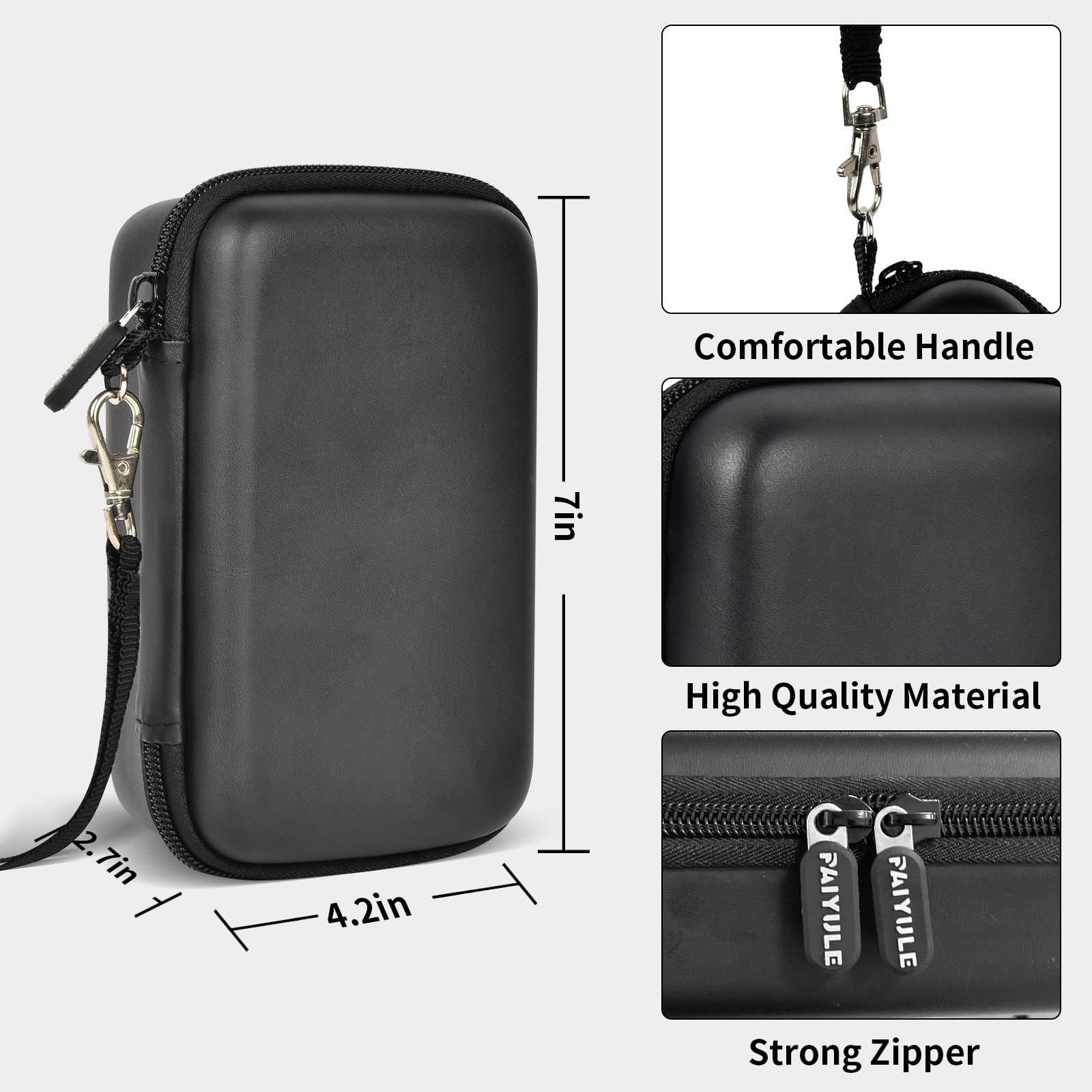 Retro Handheld Console Carrying Case for R36S / RG353V / RG353VS – Shockproof Travel Storage Bag