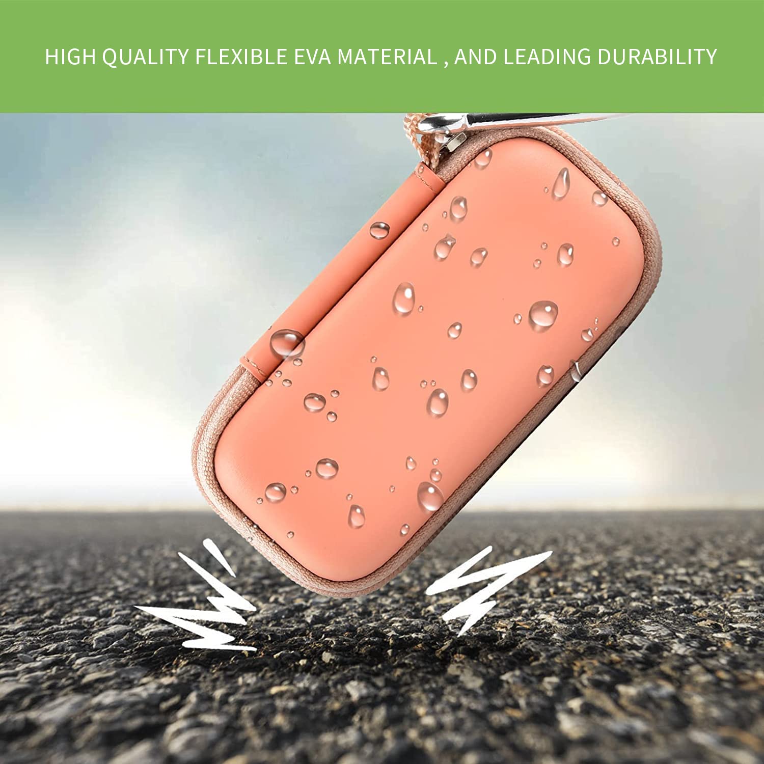Shockproof Travel Case for KardiaMobile 6L Max – Dual EVA Protection, Use Without Removing