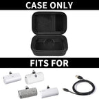 Portable Charger Case for Mini Power Bank, Hard Shell Travel Storage Bag with Cable Pocket