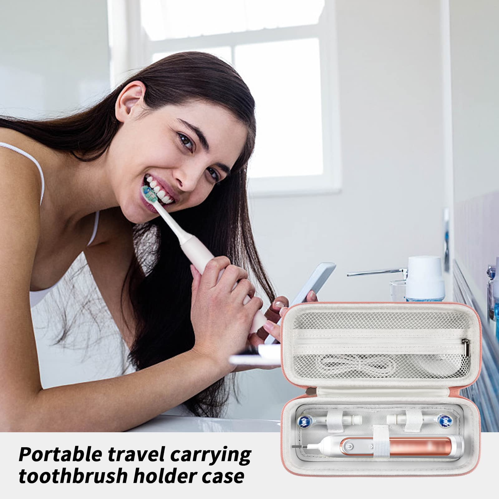 Electric Toothbrush Travel Case for Oral-B and Philips Sonicare - Waterproof Holder Bag