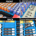 269 Slot Battery Organizer Case with Tester – Heavy Duty Storage Box for AA, AAA, 9V and More