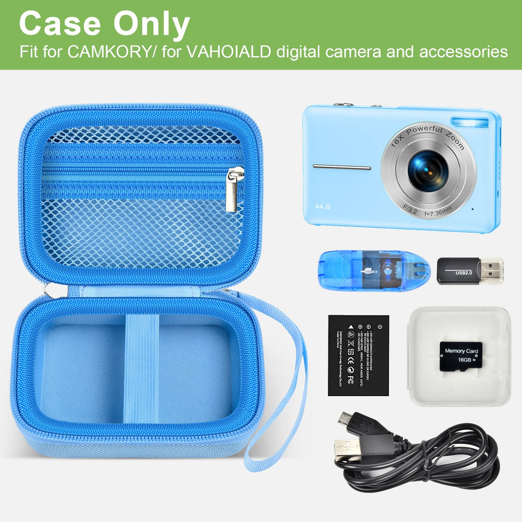 Digital Camera Case For VAHOIALD, Kodak and More | Protective Bag with SD Card Holder