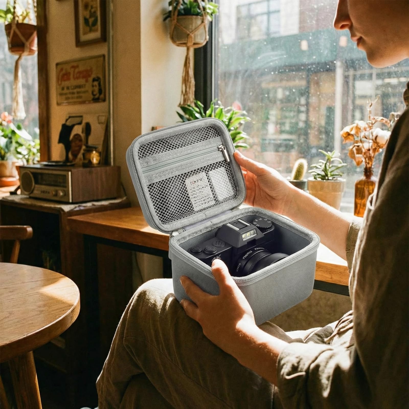 Vlogging Camera Case for 4K Digital Cameras–Portable Storage for Lens and Accessories