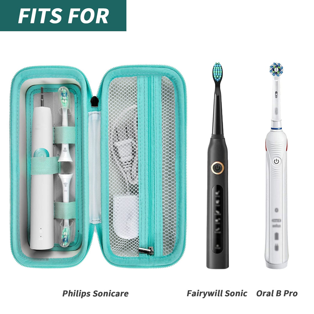 Electric Toothbrush Travel Case for Oral-B and Philips Sonicare - Waterproof Holder Bag