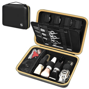Professional Hair Clipper Travel Case – Portable Barber Organizer for Clippers, Guards and Grooming Tools