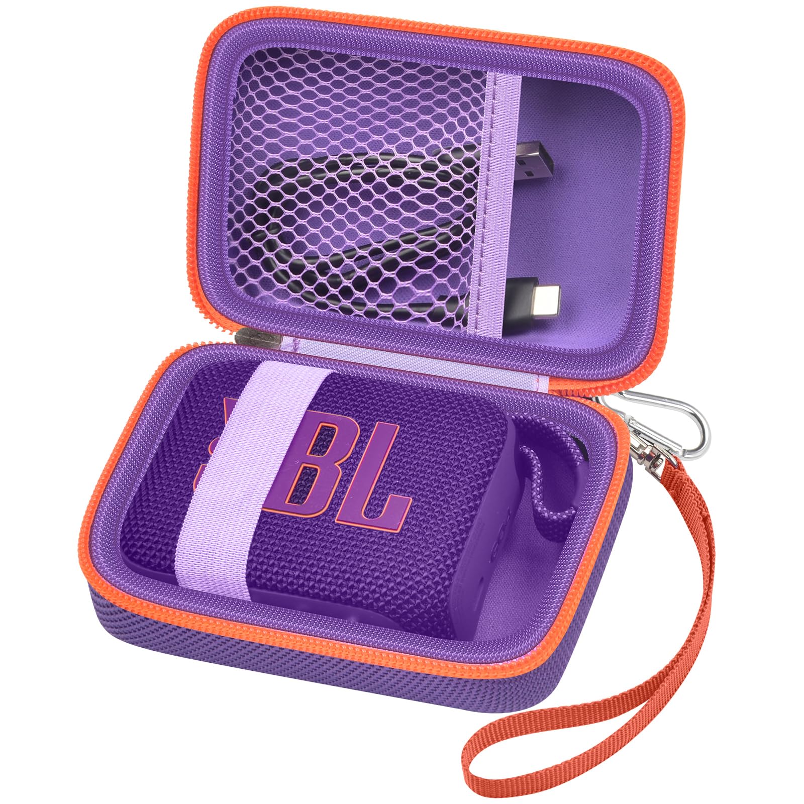 Travel Case for JBL Go 4 / Go 3 / Go 2 Speaker – Shockproof Portable Storage Organizer