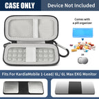 Shockproof Travel Case for KardiaMobile 6L Max – Dual EVA Protection, Use Without Removing