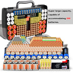 269 Slot Battery Organizer Case with Tester – Heavy Duty Storage Box for AA, AAA, 9V and More