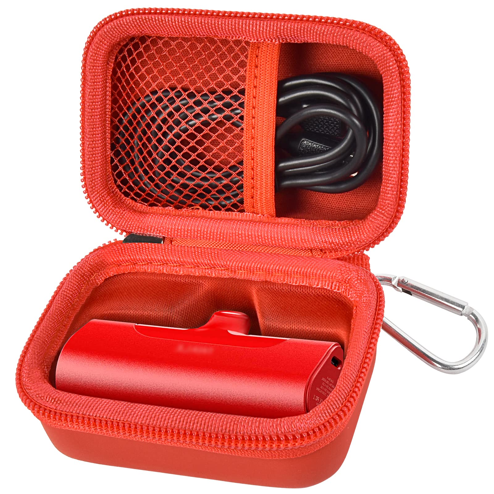 Portable Charger Case for Mini Power Bank, Hard Shell Travel Storage Bag with Cable Pocket