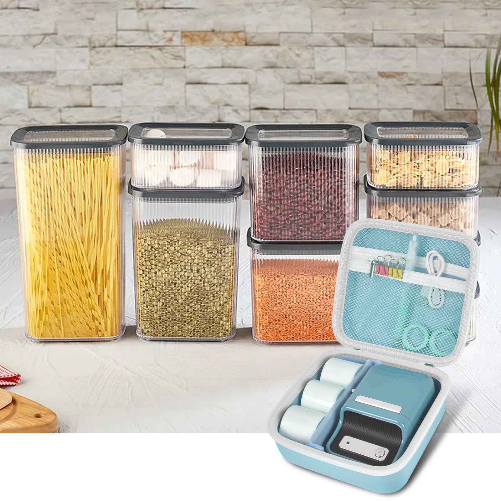 Travel Case for NIIMBOT B21 / B21 Pro / B1 Label Maker – Portable Storage Organizer for Labels and Accessories