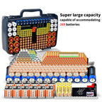 269 Slot Battery Organizer Case with Tester – Heavy Duty Storage Box for AA, AAA, 9V and More