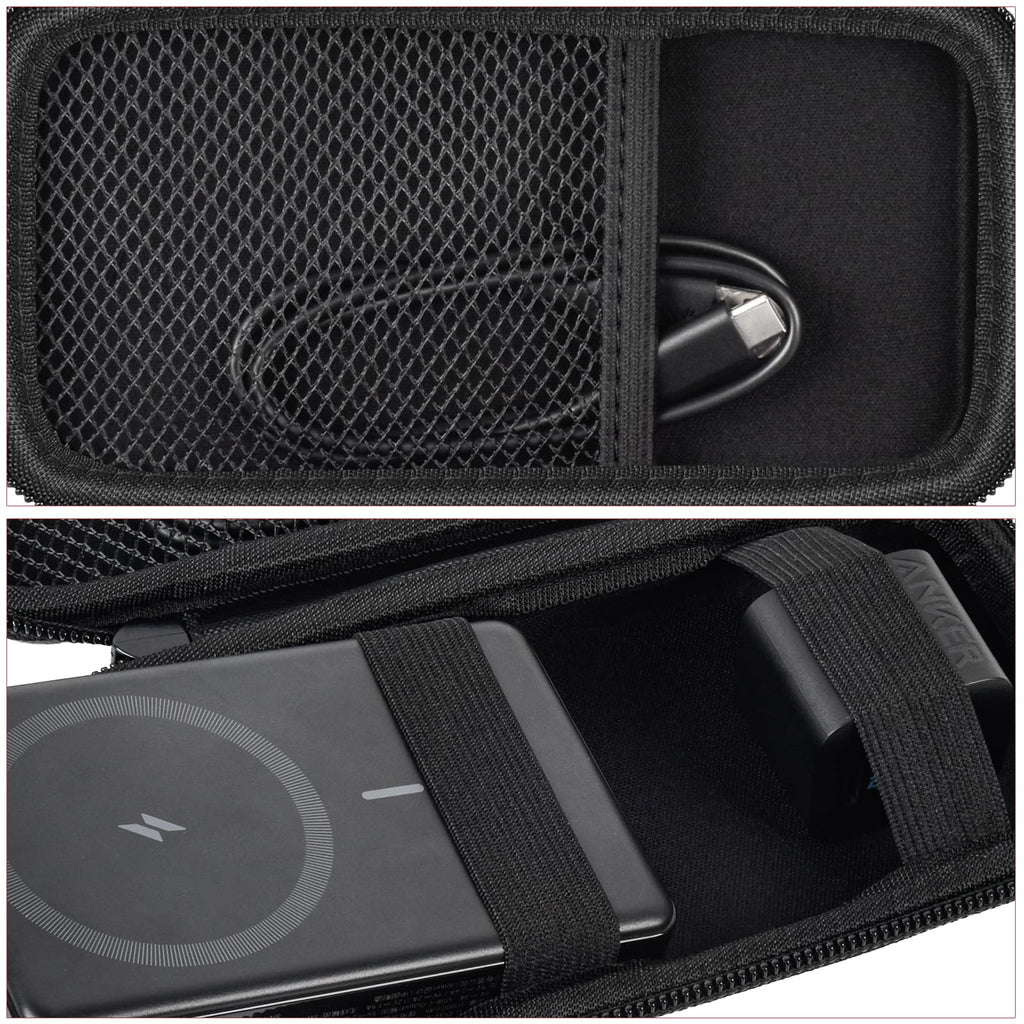 MagSafe Power Bank Carrying Case for Anker 633/622/621/321 Magnetic Battery – Shockproof Travel Storage Organizer