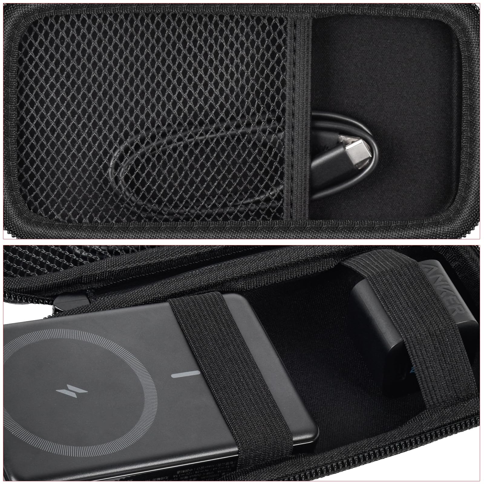 MagSafe Power Bank Carrying Case for Anker 633/622/621/321 Magnetic Battery – Shockproof Travel Storage Organizer
