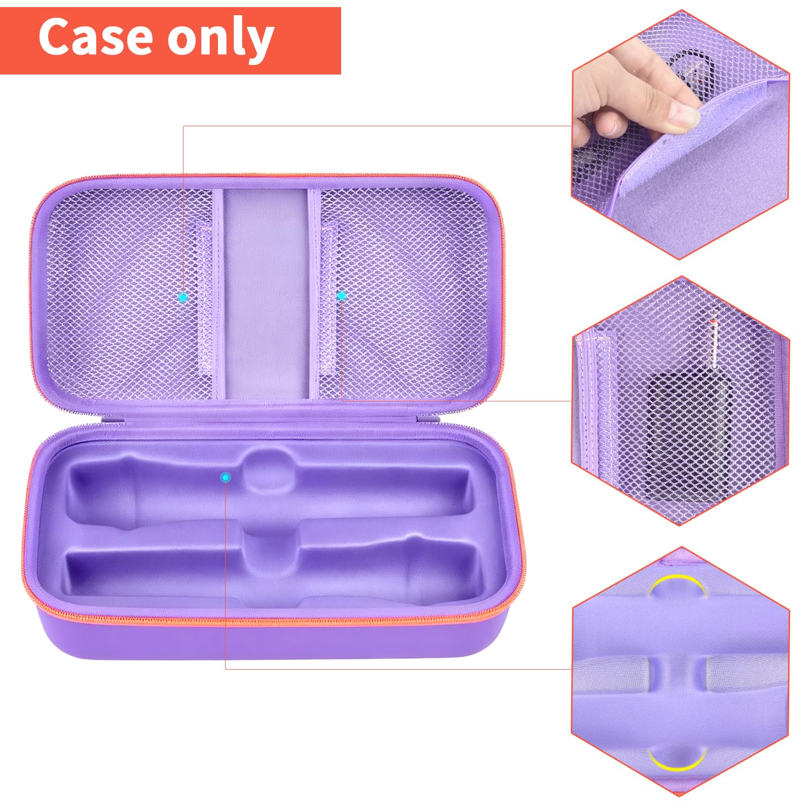 JBL Wireless Microphone Case – Shockproof Hard Shell Travel Bag For Dual Mics and Accessories