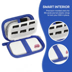 Portable SSD Case for SanDisk Extreme And Extreme PRO, Hard Shell Travel Storage  with SD Card Holder