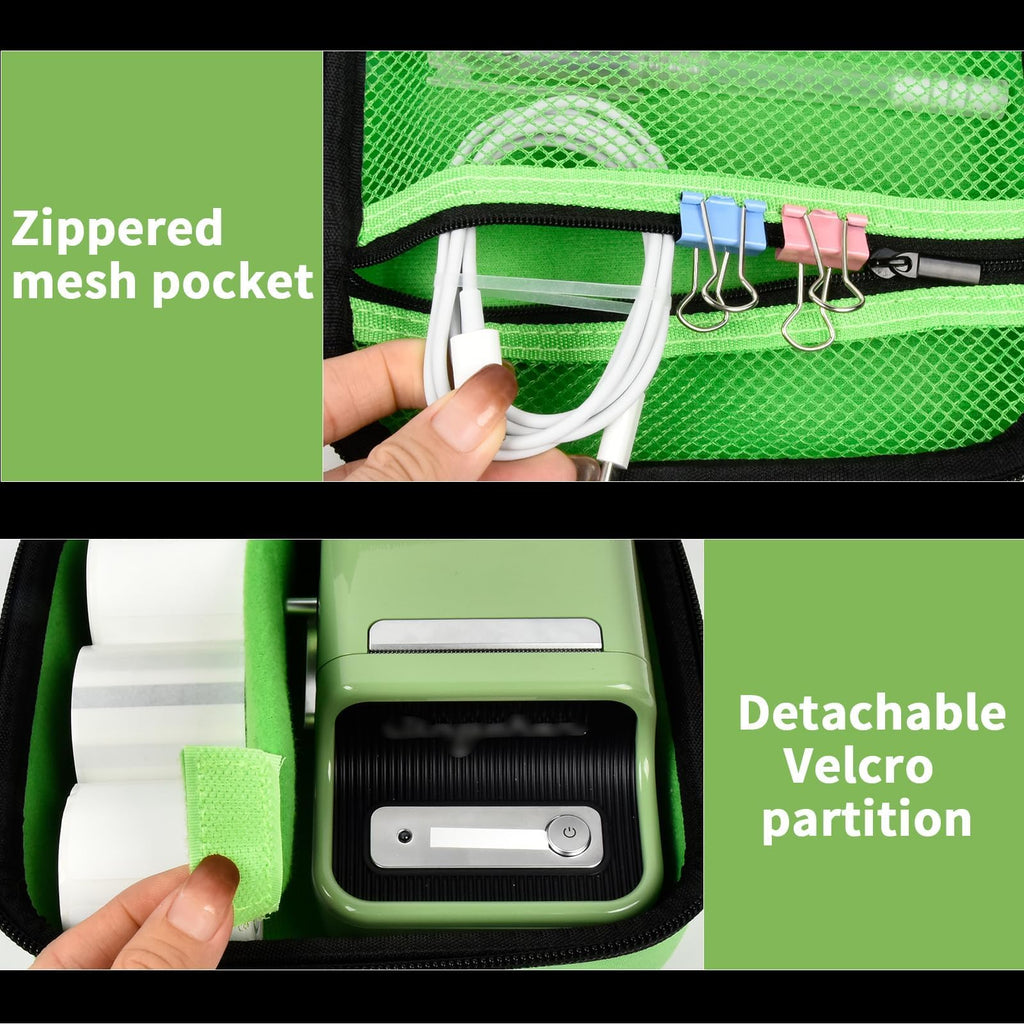 Travel Case for NIIMBOT B21 / B21 Pro / B1 Label Maker – Portable Storage Organizer for Labels and Accessories