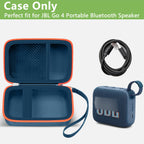 Travel Case for JBL Go 4 / Go 3 / Go 2 Speaker – Shockproof Portable Storage Organizer