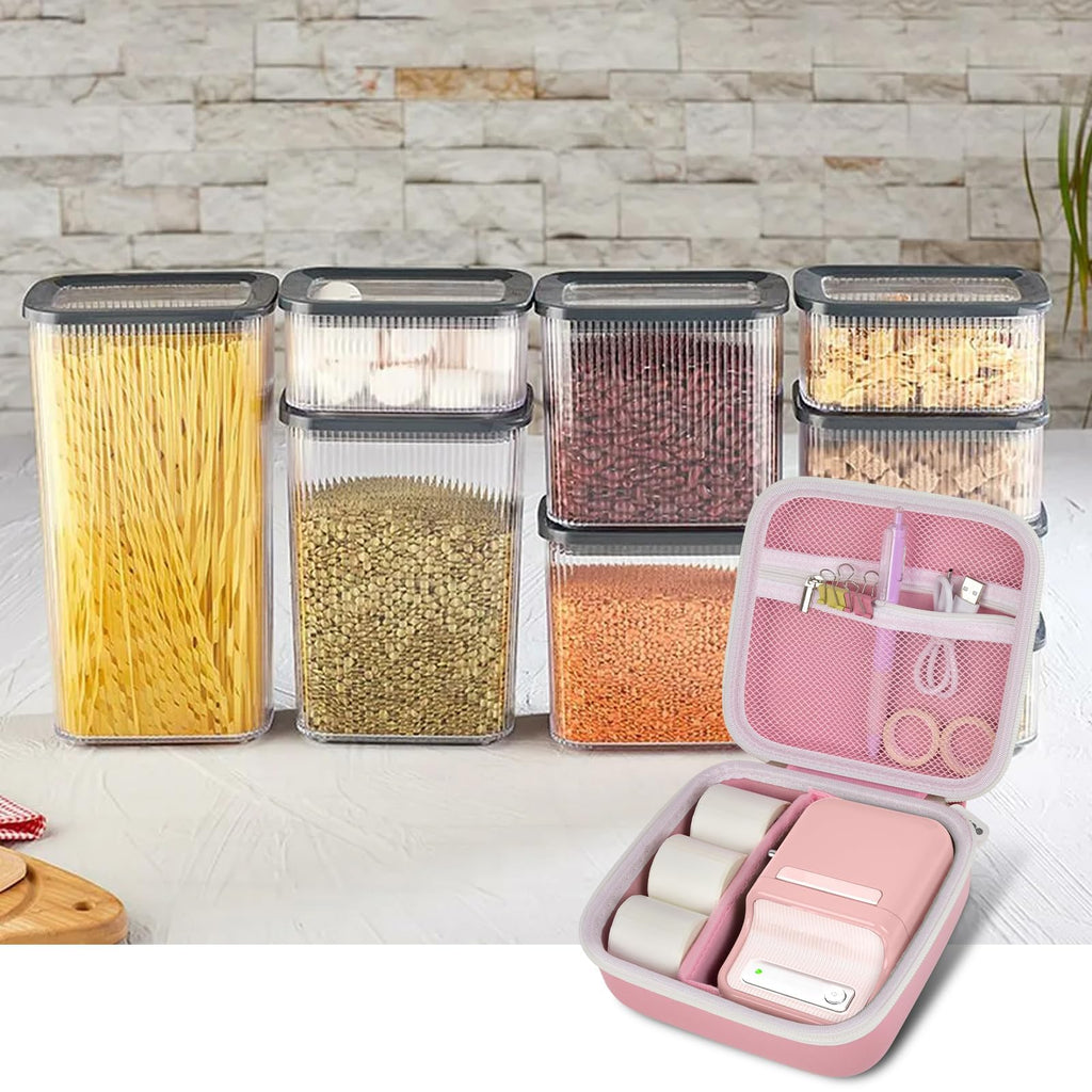 Travel Case for NIIMBOT B21 / B21 Pro / B1 Label Maker – Portable Storage Organizer for Labels and Accessories