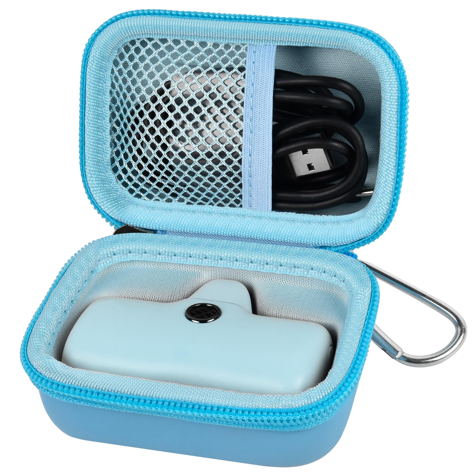 Portable Charger Case for Mini Power Bank, Hard Shell Travel Storage Bag with Cable Pocket