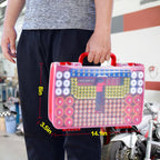 269 Slot Battery Organizer Case with Tester – Heavy Duty Storage Box for AA, AAA, 9V and More