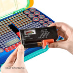 269 Slot Battery Organizer Case with Tester – Heavy Duty Storage Box for AA, AAA, 9V and More
