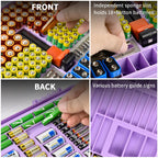 269 Slot Battery Organizer Case with Tester – Heavy Duty Storage Box for AA, AAA, 9V and More