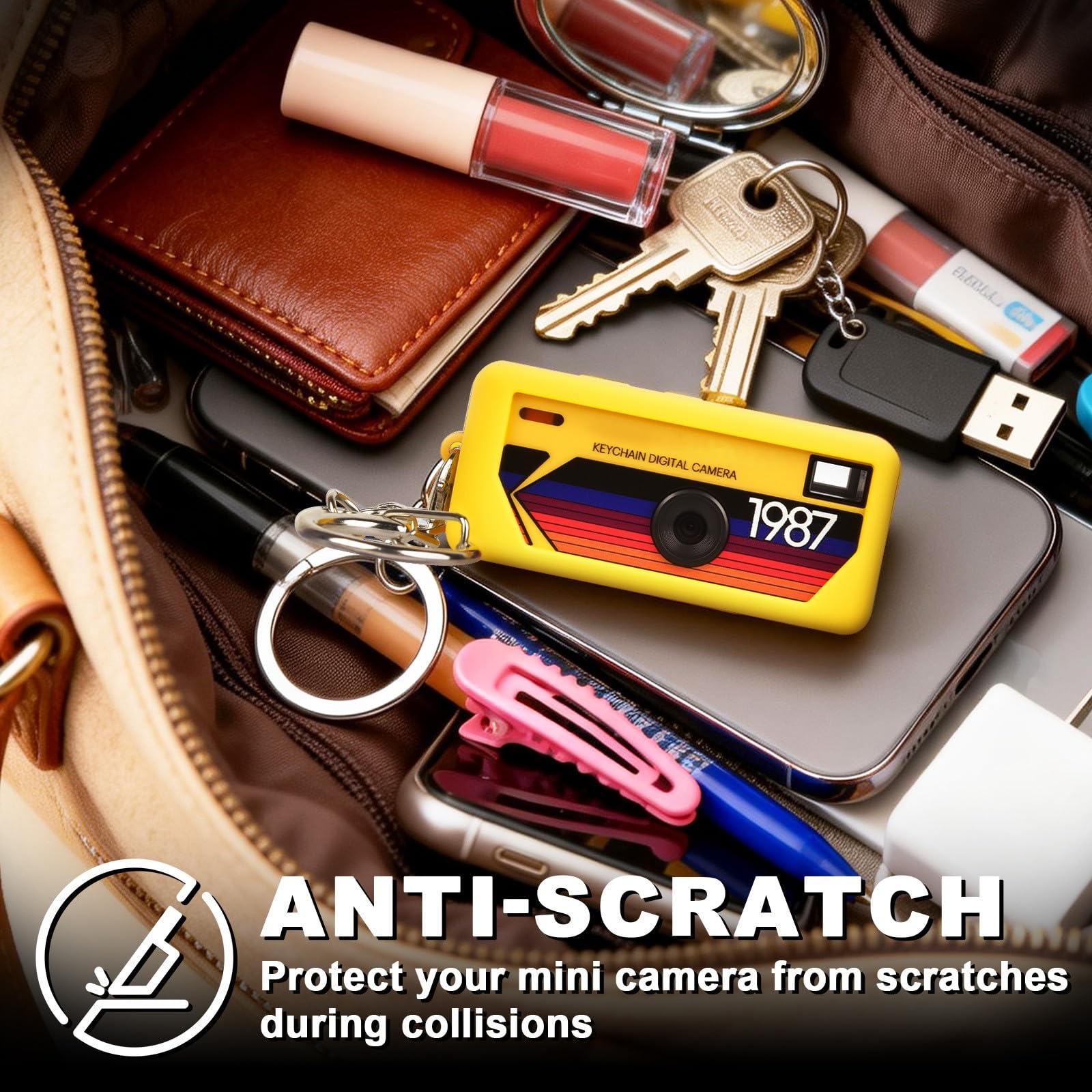 Silicone Case for Kodak Charmera Keychain Camera – Cute Protective Cover for Mini Digital Camera