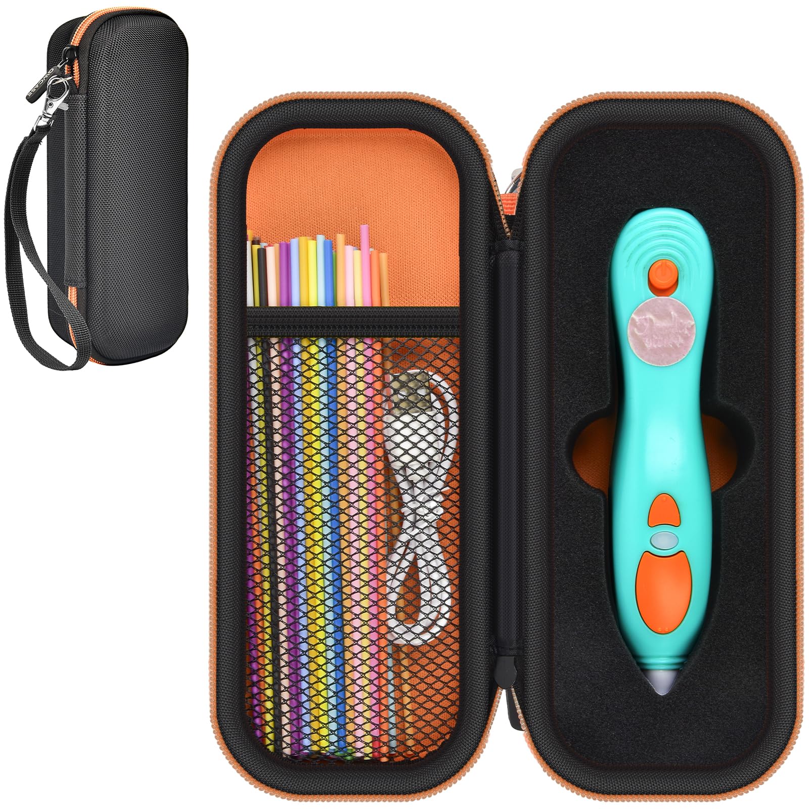 Travel Case for 3Doodler Start+ 3D Printing Pen – Portable Organizer for Pen, Filaments and Charger