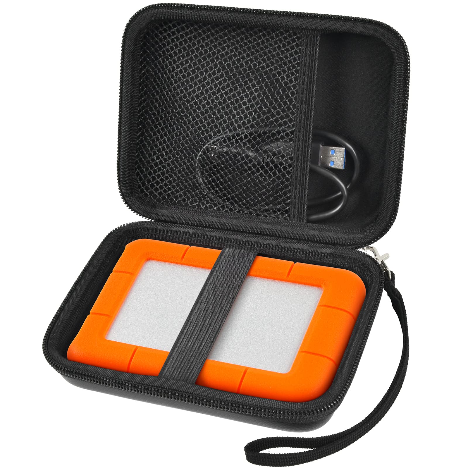 Hard Travel Case for LaCie Rugged Mini External Hard Drive – Portable Storage for HDD and Accessories