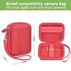 Digital Camera Case For VAHOIALD, Kodak and More | Protective Bag with SD Card Holder