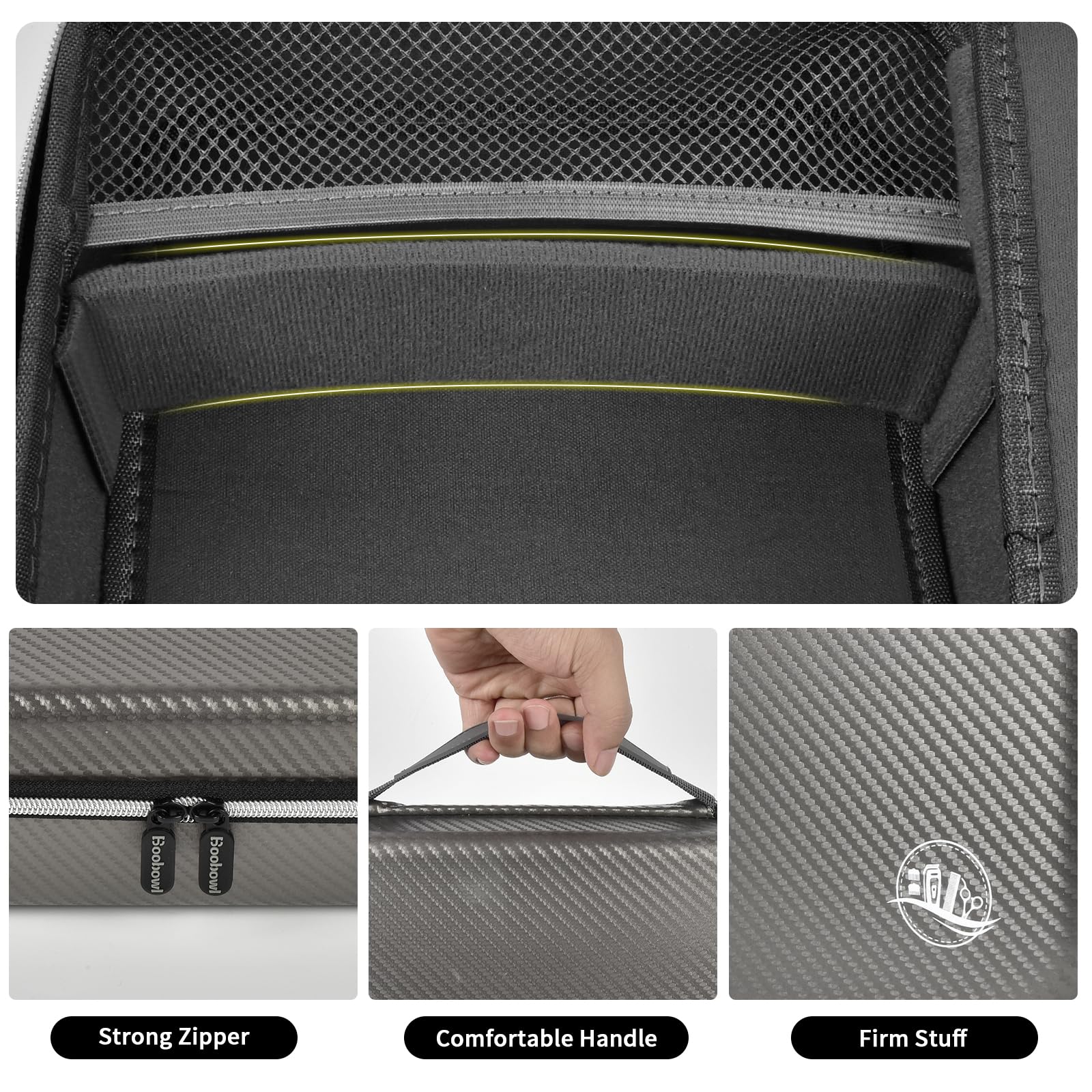 Professional Hair Clipper Travel Case – Portable Barber Organizer for Clippers, Guards and Grooming Tools