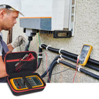 Hard Carrying Case for Fluke Digital Multimeter – Protective Travel Organizer for Meter and Test Leads