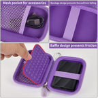 Portable SSD Case and Travel Organizer for 1TB/2TB/4TB Samsung T9/T7 External Drive