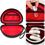 Shockproof Foldable Headphone Travel Case with Mesh Pocket – Compatible with Solo and Studio
