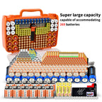 269 Slot Battery Organizer Case with Tester – Heavy Duty Storage Box for AA, AAA, 9V and More