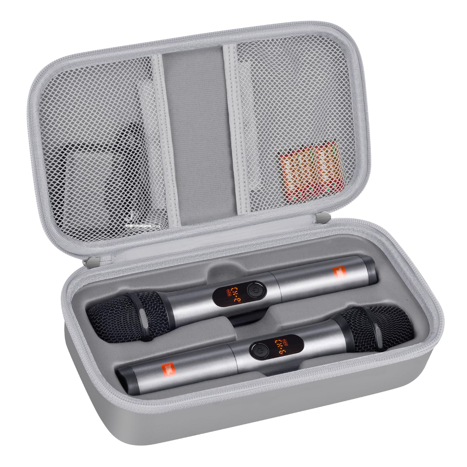 JBL Wireless Microphone Case – Shockproof Hard Shell Travel Bag For Dual Mics and Accessories