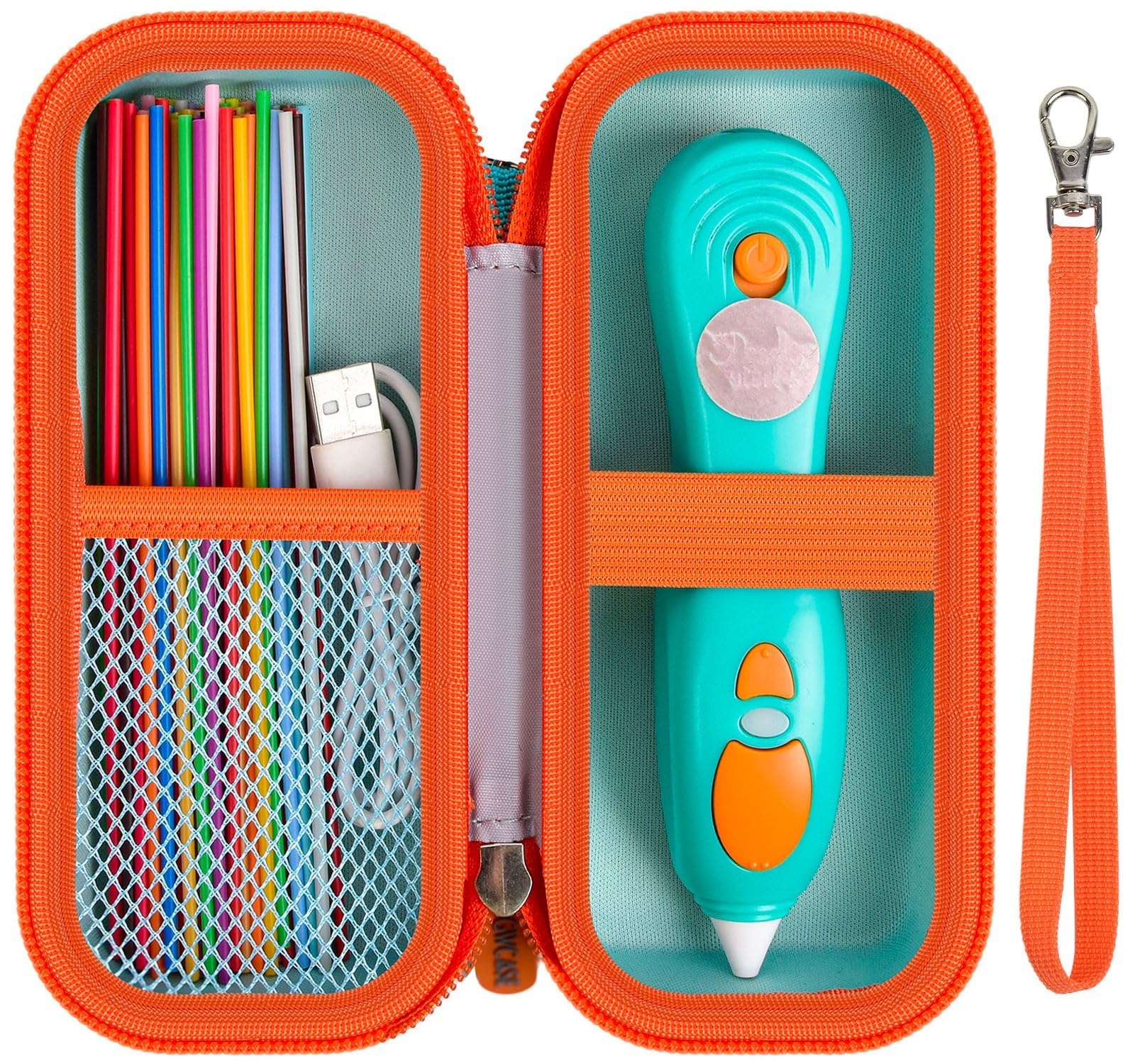 Travel Case for 3Doodler Start+ 3D Printing Pen – Portable Organizer for Pen, Filaments and Charger