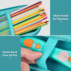 Travel Case for 3Doodler Start+ 3D Printing Pen – Portable Organizer for Pen, Filaments and Charger