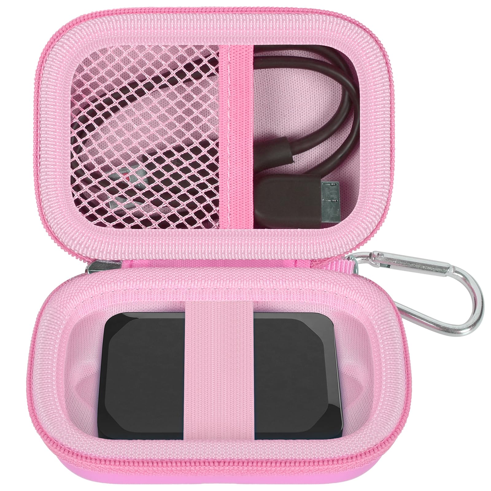Hard Carrying Case for Crucial X10/X9 Pro Portable SSD–Shockproof External SSD Storage Bag with Mesh Pocket