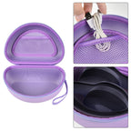 Shockproof Foldable Headphone Travel Case with Mesh Pocket – Compatible with Solo and Studio