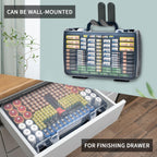 269 Slot Battery Organizer Case with Tester – Heavy Duty Storage Box for AA, AAA, 9V and More