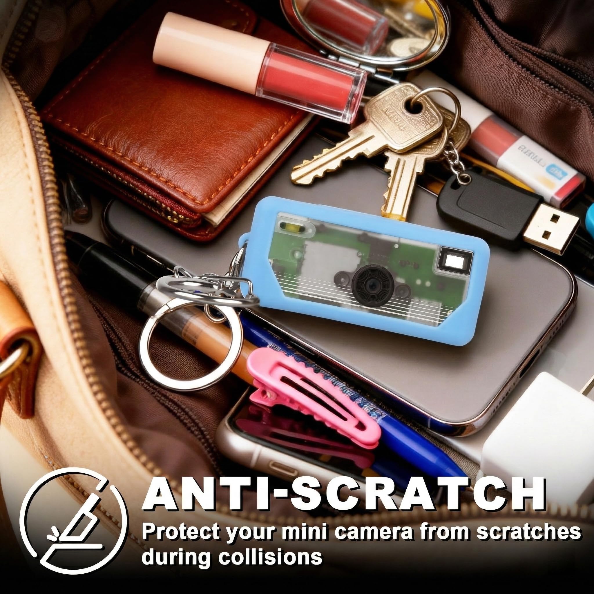 Silicone Case for Kodak Charmera Keychain Camera – Cute Protective Cover for Mini Digital Camera