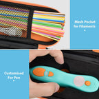 Travel Case for 3Doodler Start+ 3D Printing Pen – Portable Organizer for Pen, Filaments and Charger