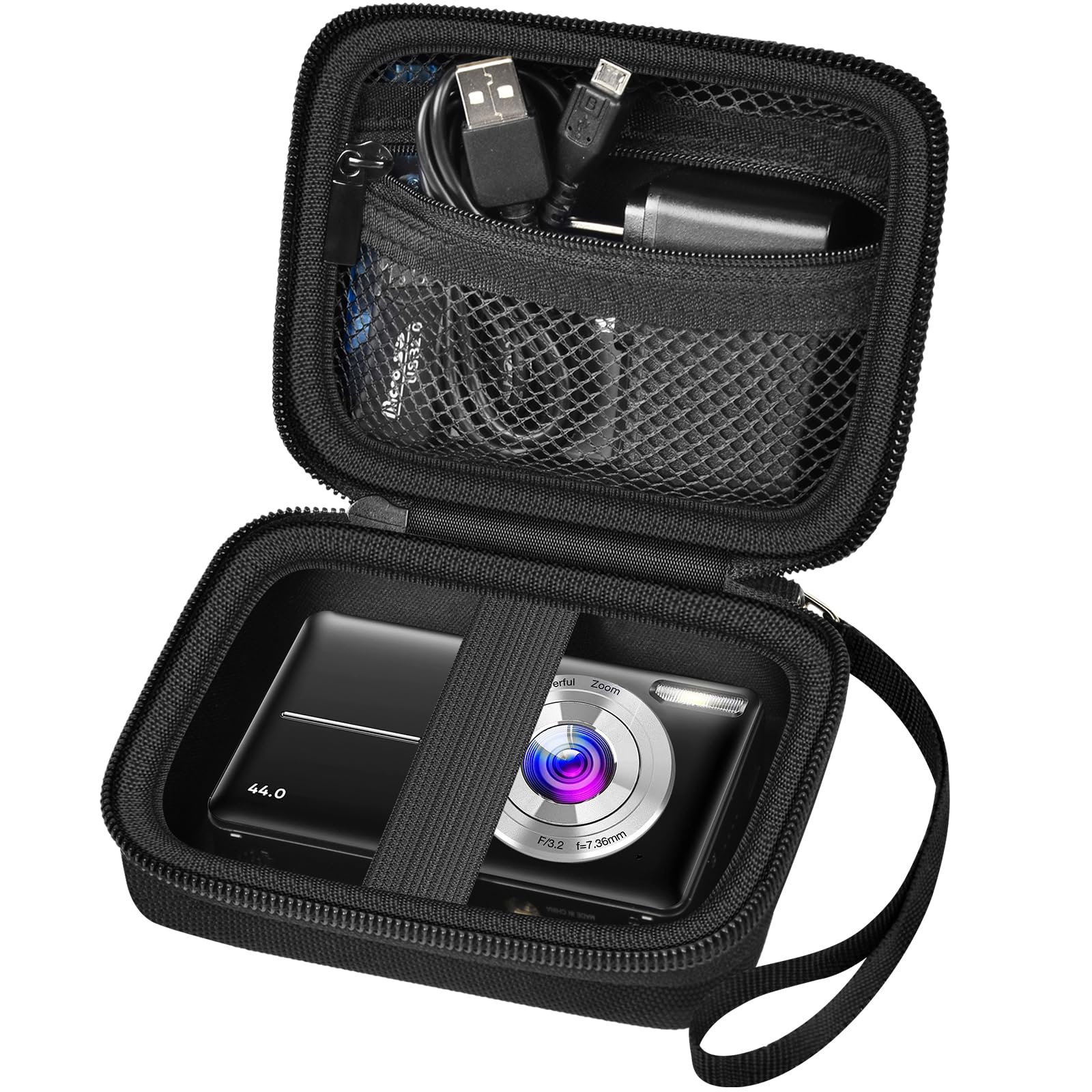 Digital Camera Case For VAHOIALD, Kodak and More | Protective Bag with SD Card Holder