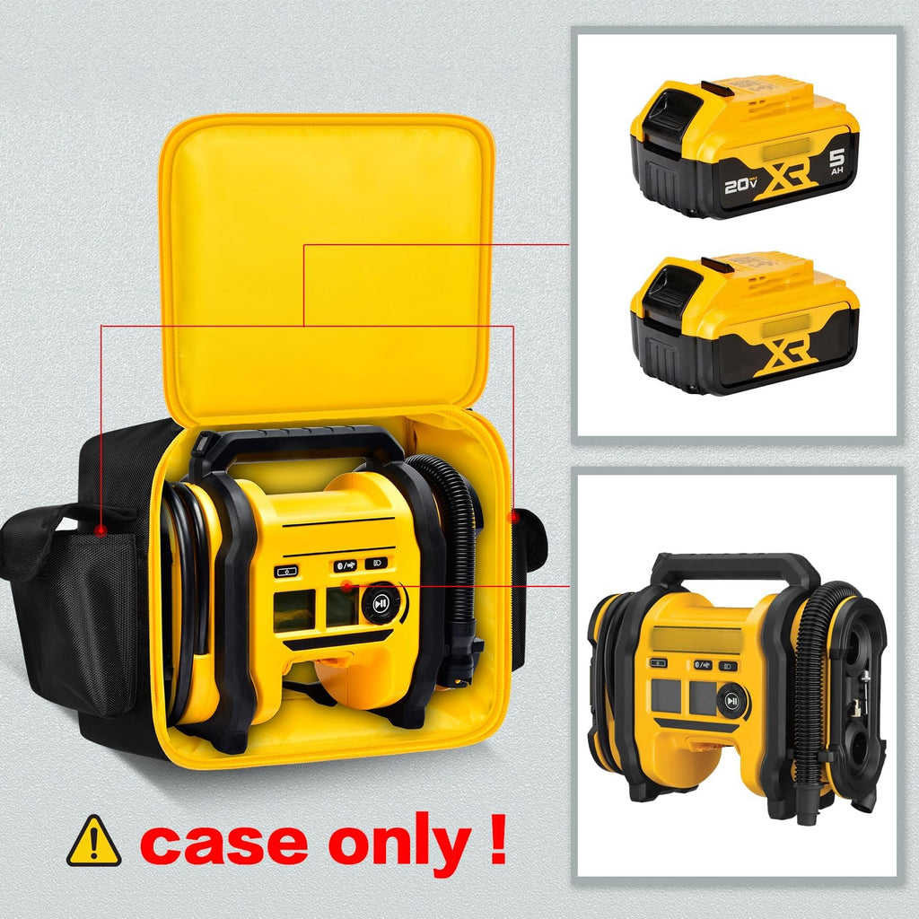 Portable Air Compressor Bag for DEWALT 20V MAX DCC020IB Tire Inflator and Accessories