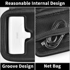 Portable Charger Case for Mini Power Bank, Hard Shell Travel Storage Bag with Cable Pocket